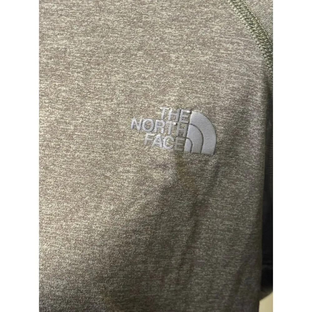The north face mens green/ gray shirt size small